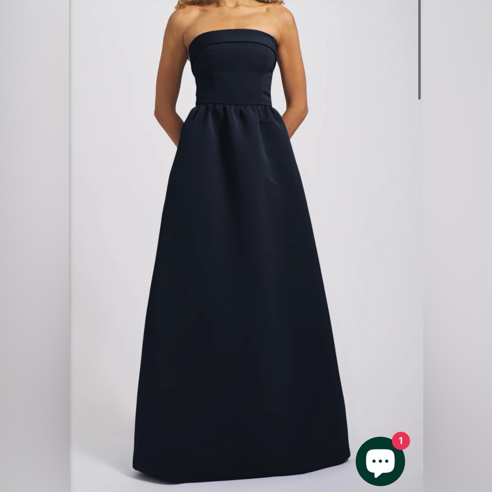 Amsale Rene Navy Bridesmaid Dress